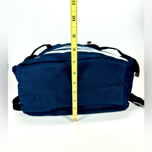 NWOT Jean Paul Gaultier Stylish Canvas Navy Blue Backpack Unisex - Picture 7 of 9